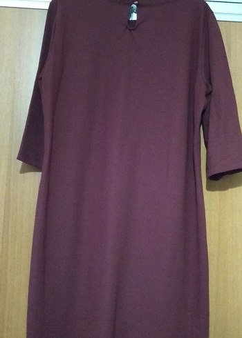 Bordo Midi Kadın  Elbise - Görsel 4