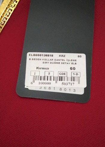 Kırmızı Büyük beden elbise - Görsel 3