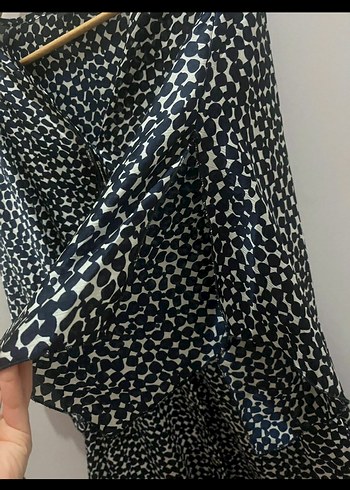 Siyah Batik Desenli Uzun Salaş Kadın kimono - Görsel 4