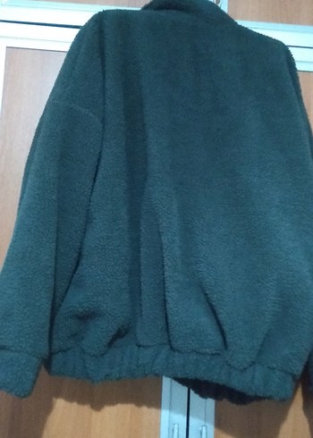 Düğmeli Yeşil Kadın Mont - Görsel 6