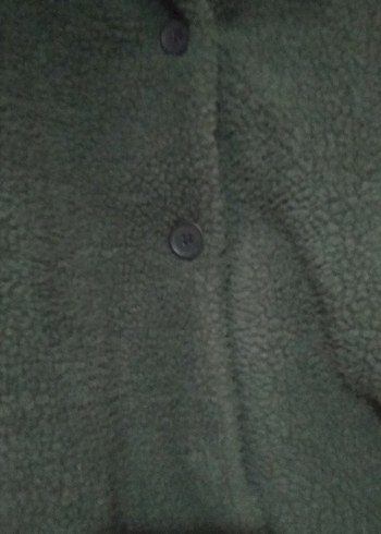 Düğmeli Yeşil Kadın Mont - Görsel 2