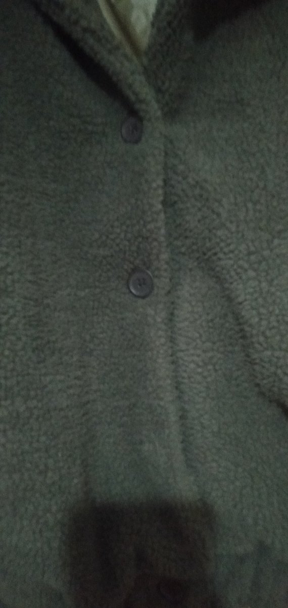 Düğmeli Yeşil Kadın Mont - Görsel 2