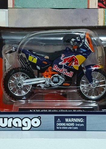 Ktm 450 Rally Red Bull Motosiklet Burago