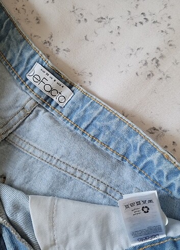 Mini kot şort - Görsel 6