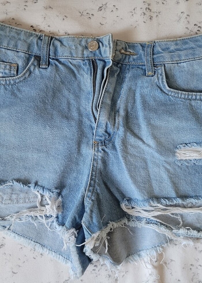 Mini kot şort - Görsel 2