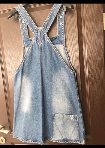 Mango Mavi Denim Kısa Tulum - Görsel 2