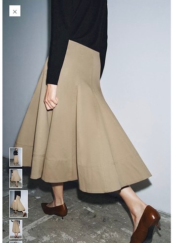 Zara trençkot Salaş Etek - Görsel 3