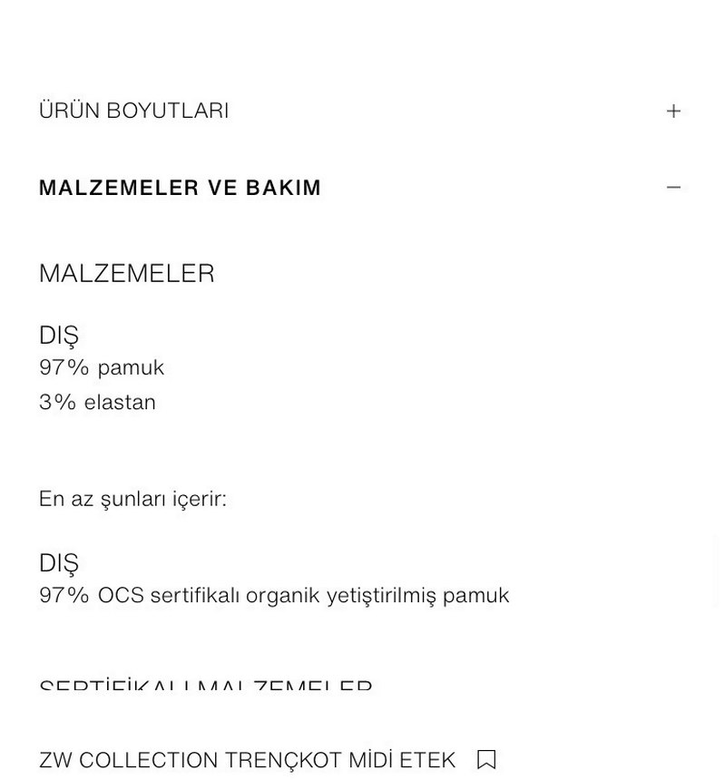 Zara trençkot Salaş Etek - Görsel 5