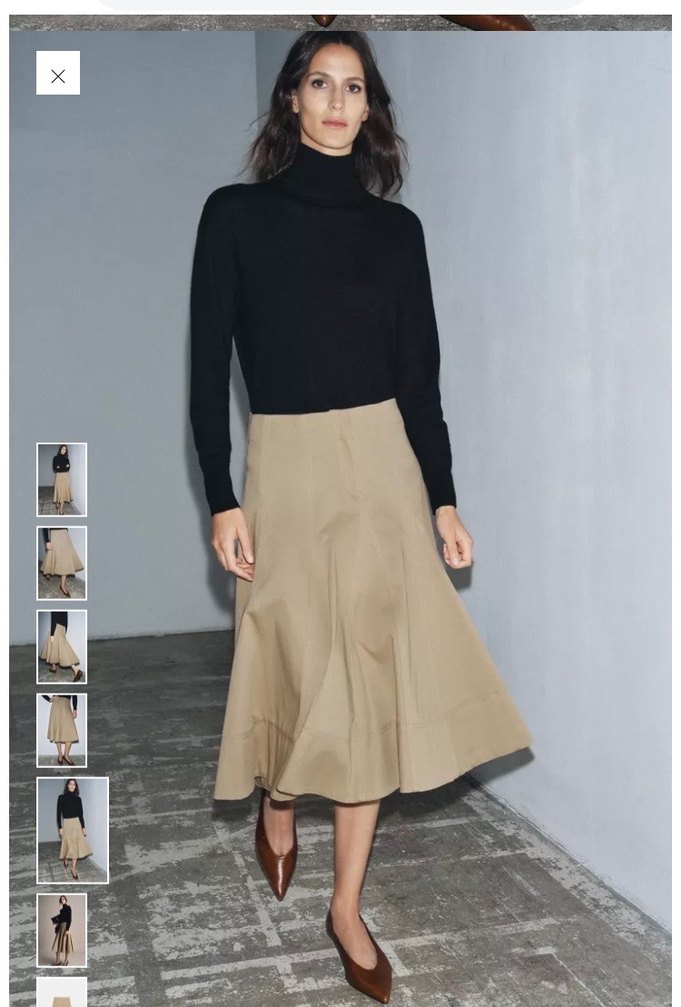 Zara trençkot Salaş Etek - Görsel 2