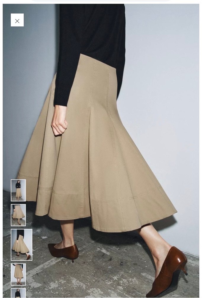 Zara trençkot Salaş Etek - Görsel 3