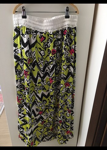 Twist Renkli Pilili Uzun Kadın Etek - Görsel 5