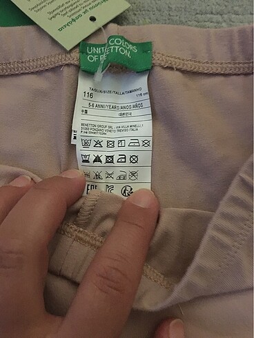 6 Yaş Beden pembe Renk Benetton tayt