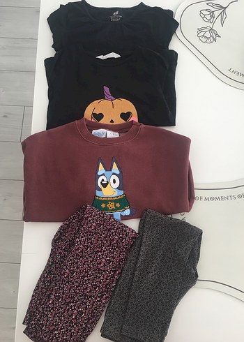 5 Yaş Beden Tayt ve sweatshirt