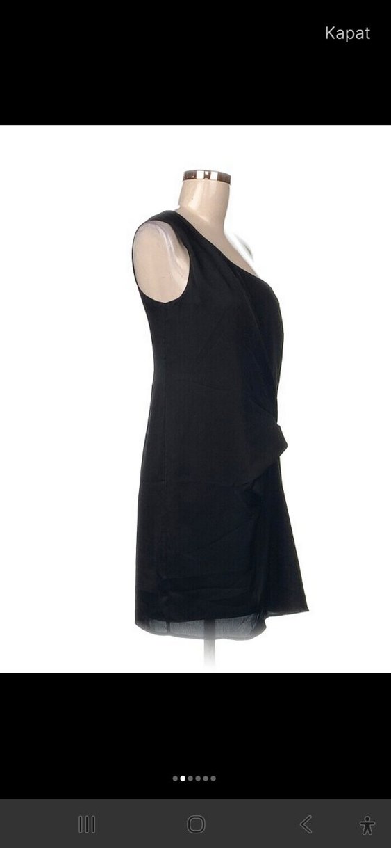 Tek omuz kokteyl Elbisesi - Görsel 5