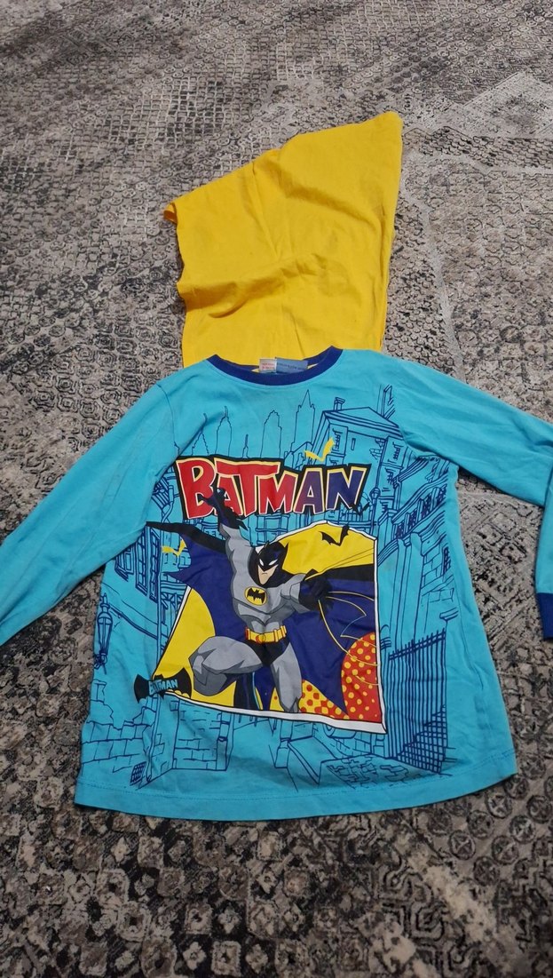 Batman pijama üst pelerinli - Görsel 2