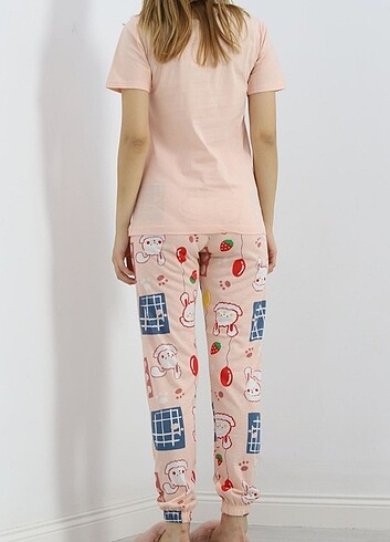 s Beden pembe Renk Pijama Takımı