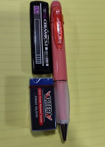 Pembe 07 Kalem ve Sınav Silgisi Seti