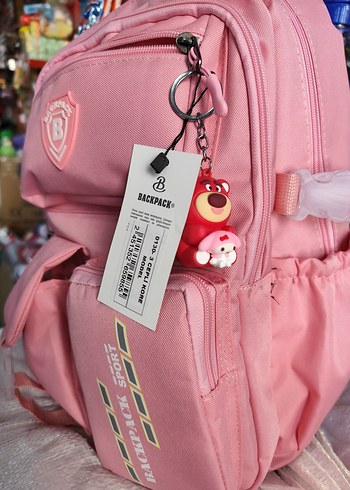 Renkli Pembe Kore model Sırt ve Okul Çantası - Görsel 2