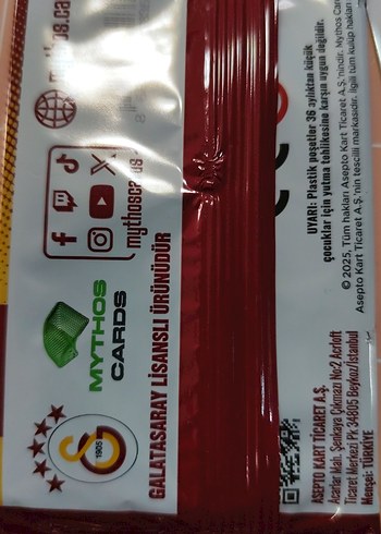 Galatasaray Spor Kartı 1905 - Görsel 2