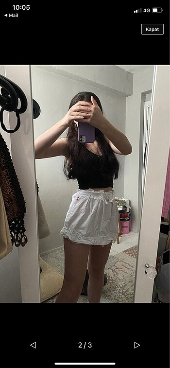 Babydoll mini etek
