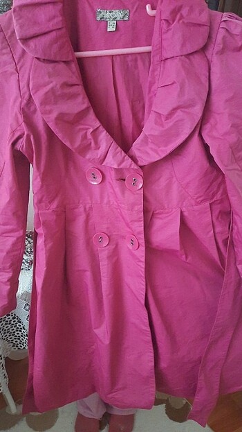 Diğer Pembe Trenchcoat