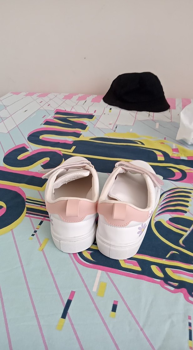 Kız Çocuk Çok Renkli Pastel Cırtlı Spor Ayakkabı - Görsel 5