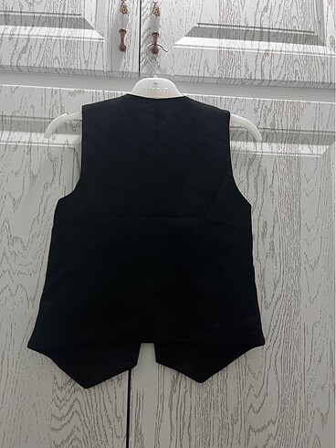 34 Beden trendyolmilla Siyah Premium Dügmeli Crop Dokuma Yelek