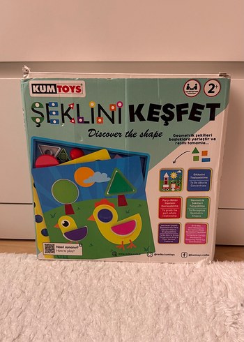 Kumtoys Şeklini Keşfet Eğitici Oyuncak