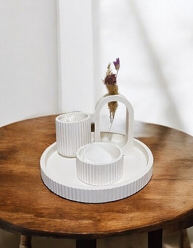 4 lü banyo dekor set