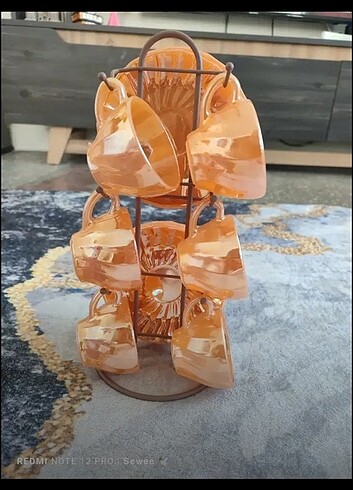 Antika Narin Bulunan Fincan takımı 
