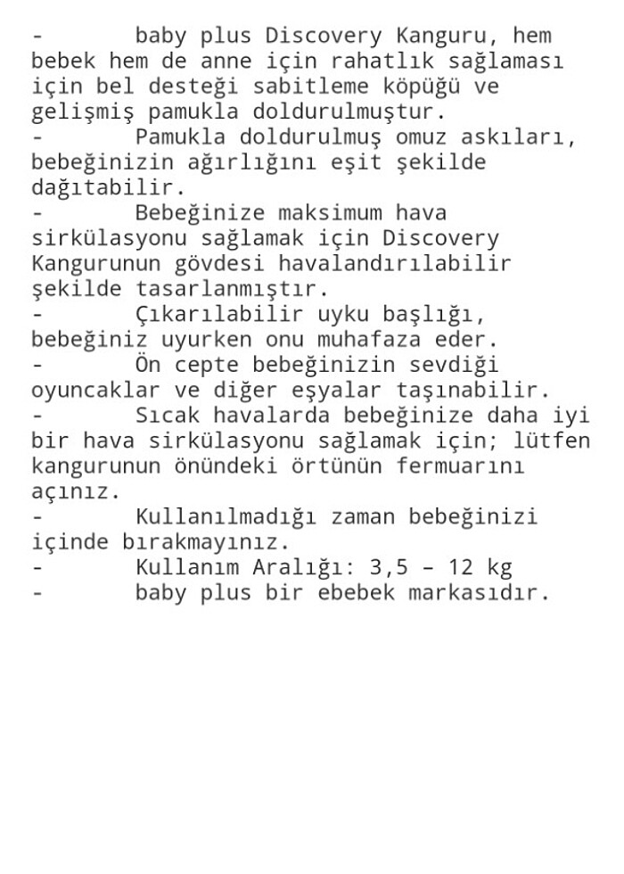 Baby plus kanguru  - Görsel 4