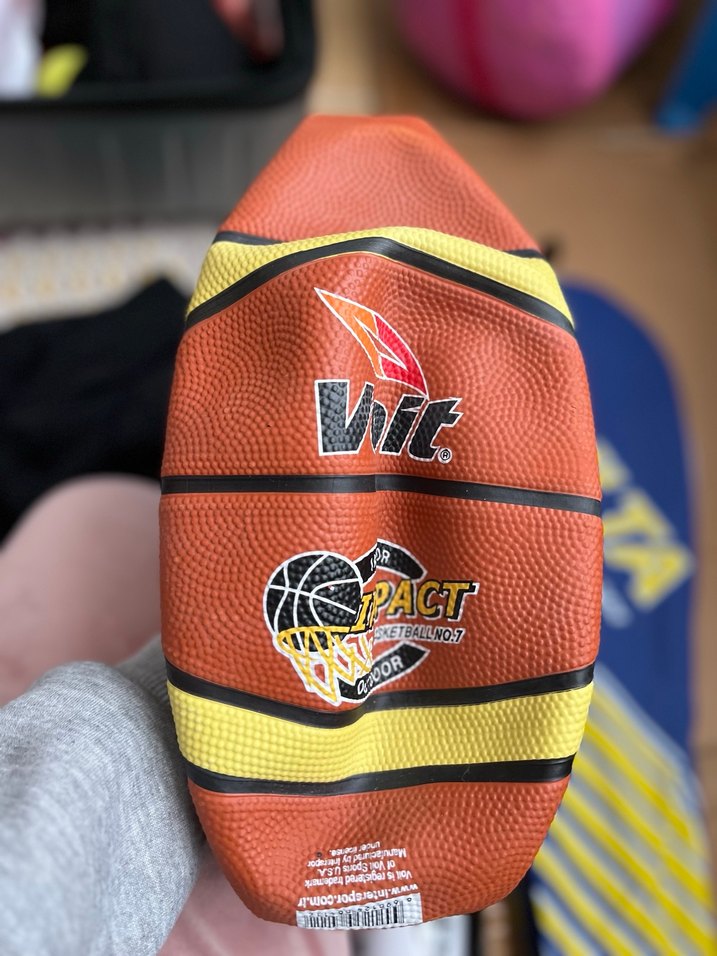 Voit Impact Kahverengi-Beyaz Basketbol Topu N7 - Görsel 2