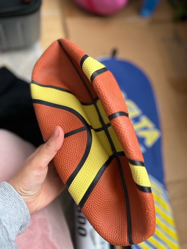 Voit Impact Kahverengi-Beyaz Basketbol Topu N7 - Görsel 3