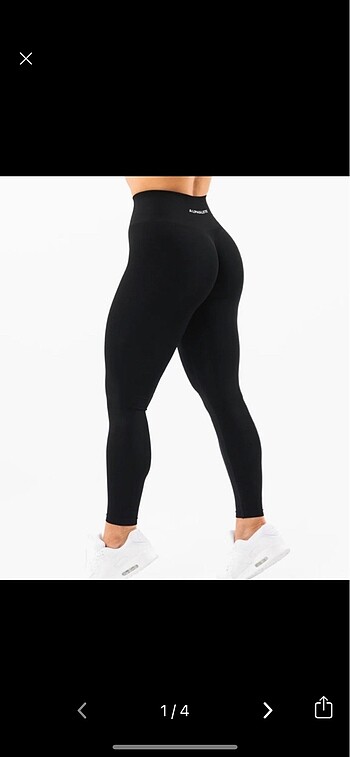 xs Beden siyah Renk Alphalete 3 lü push up tayt