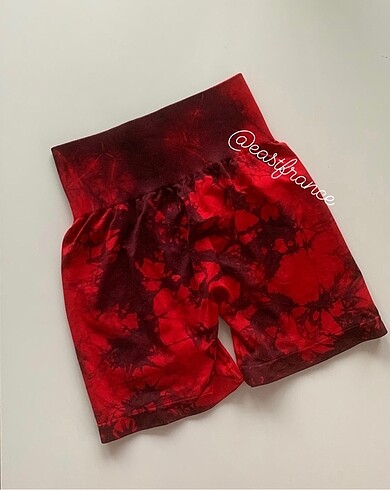 Oysho Oace büzgülü push up batik şort tayt yüksekbel