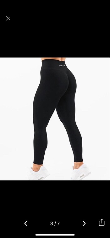 Oysho Alphalete büzgülü push up yüksekbel tayt