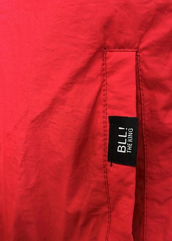 Kırmızı Düğmeli Erkek Street Wear Mont - Görsel 3