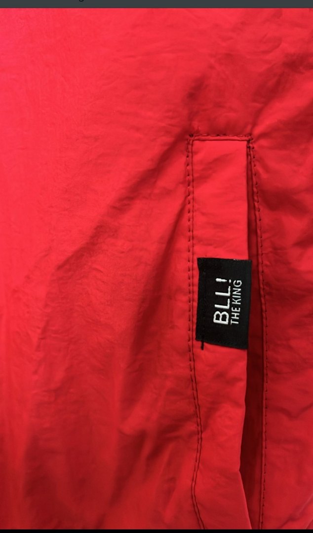 Kırmızı Düğmeli Erkek Street Wear Mont - Görsel 3