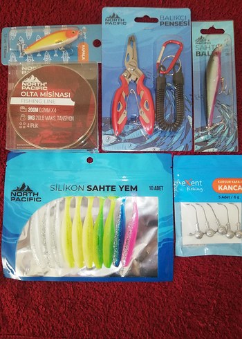 Renkli Balıkçılık Malzemeleri Seti - Görsel 2