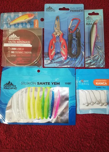 Renkli Balıkçılık Malzemeleri Seti - Görsel 3