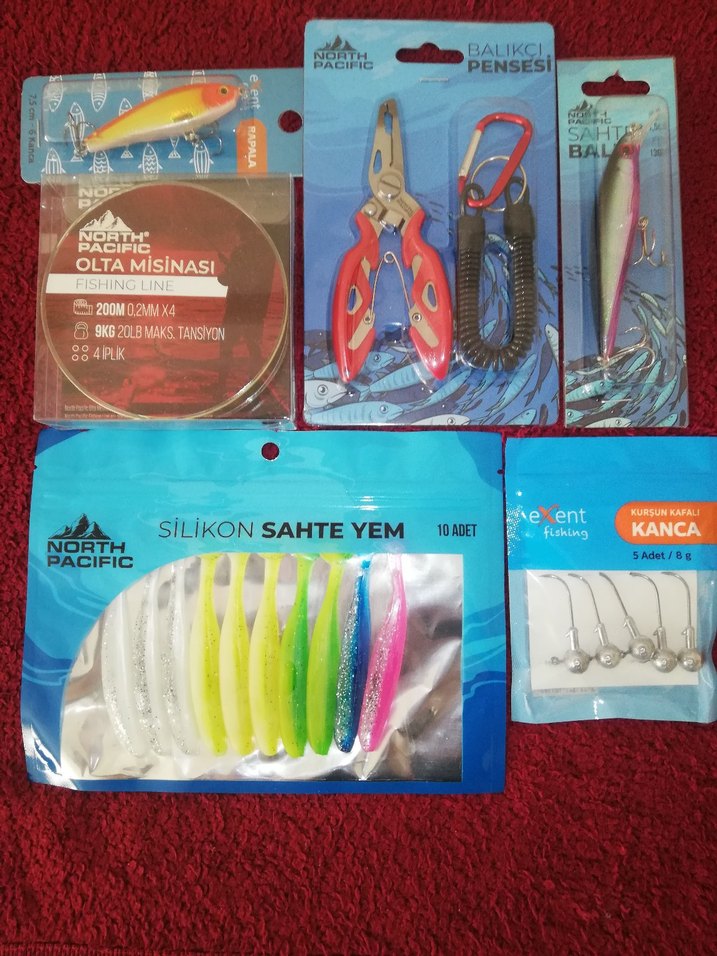 Renkli Balıkçılık Malzemeleri Seti - Görsel 2