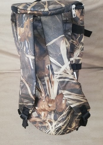 Kahverengi Kamuflajlı Tokalı Sırt Çantası - Görsel 4