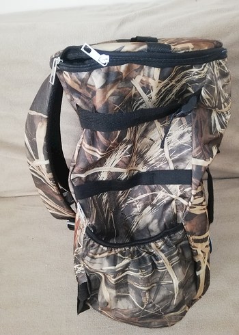 Kahverengi Kamuflajlı Tokalı Sırt Çantası - Görsel 7