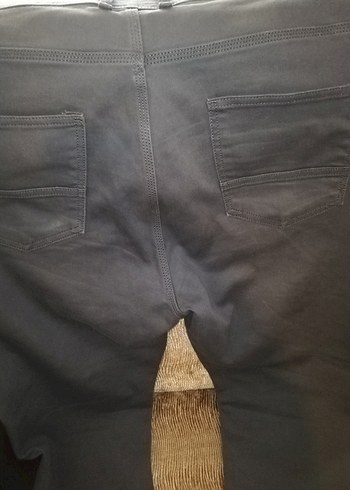 Gri Normal Boy Battal büyük beden erkek kot pantolon - Görsel 4