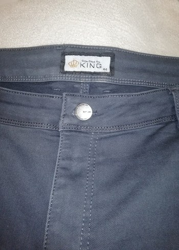 Gri Normal Boy Battal büyük beden erkek kot pantolon - Görsel 8