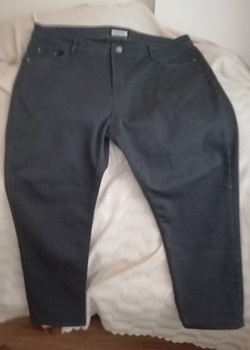 Gri Normal Boy Battal büyük beden erkek kot pantolon - Görsel 5