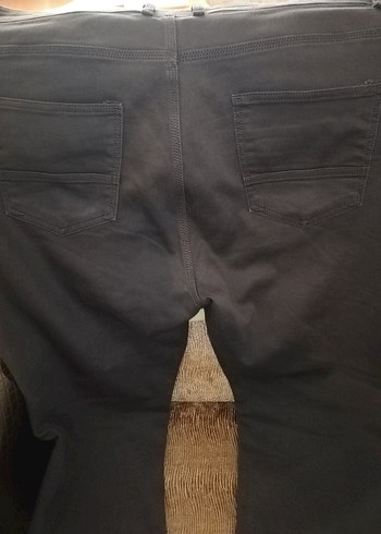 Gri Normal Boy Battal büyük beden erkek kot pantolon - Görsel 2