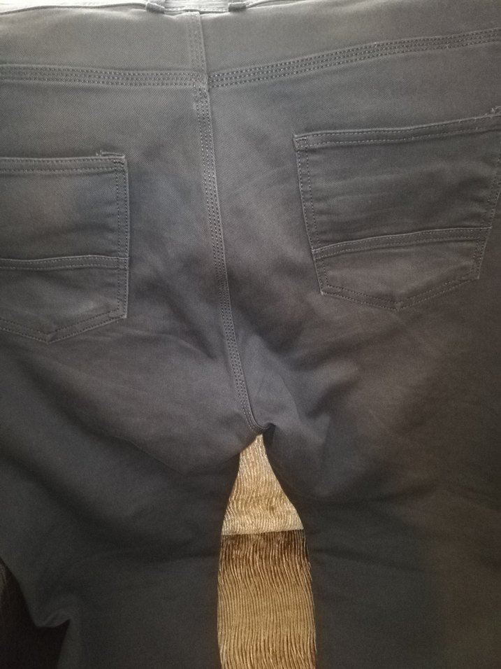 Gri Normal Boy Battal büyük beden erkek kot pantolon - Görsel 4