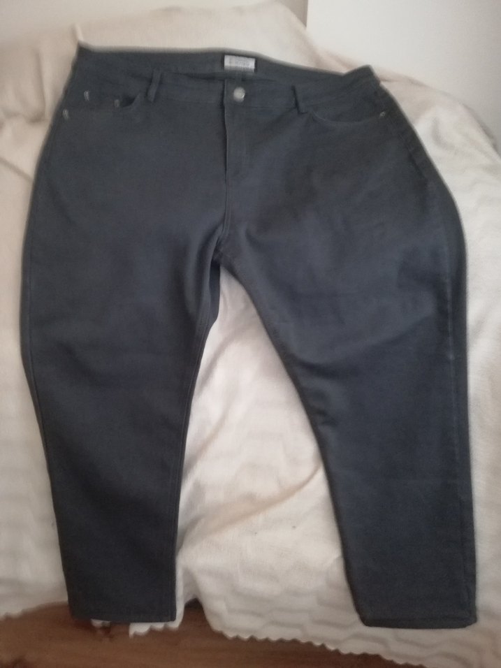 Gri Normal Boy Battal büyük beden erkek kot pantolon - Görsel 5