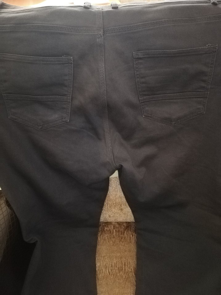 Gri Normal Boy Battal büyük beden erkek kot pantolon - Görsel 2